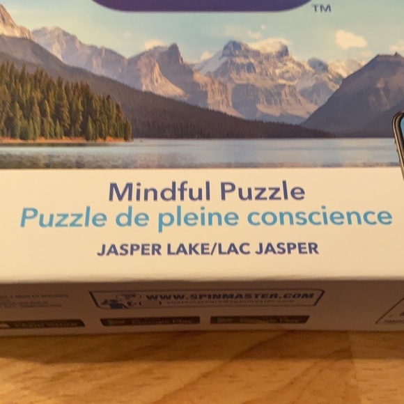 Calm Mindful 300 Piece Puzzle of Jasper Lake Scenery Set NWT. - Picture 6 of 8